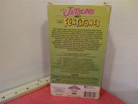 Vintage VHS Movie Tape The Jetsons Meet The Flintstones Movie Cartoon