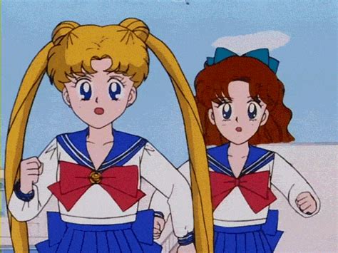 Sailor Moon Running  Find And Share On Giphy