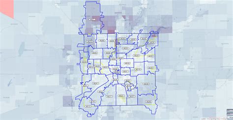 Zip Code Map Indianapolis Metro Area Tourist Map Of English