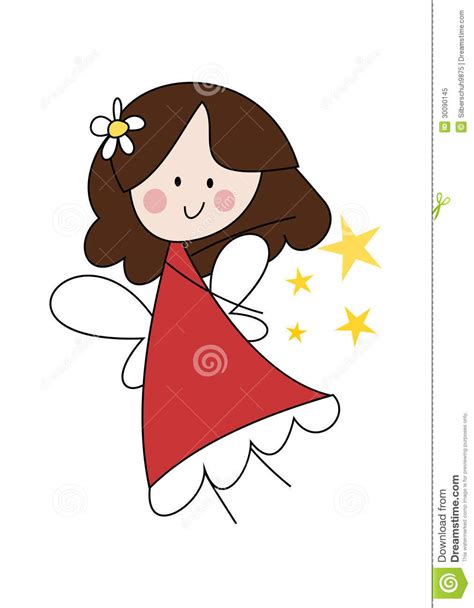 Cute Little Fairy Girl Stock Vector Image Of Dress