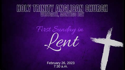 First Sunday In Lent Youtube