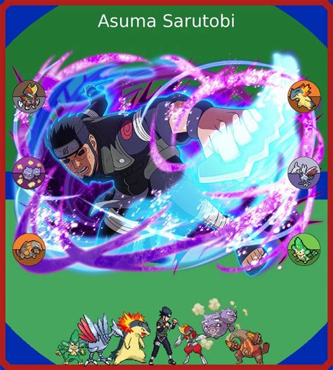 Asuma Sarutobi Pokemon X Naruto Team By Luxrayheart On Deviantart