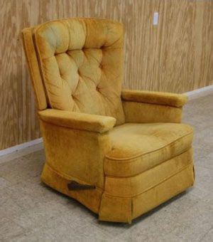 Wingback swivel glider & recliner. 1970s lazy boy recliners grandmas were green | Cheap ...