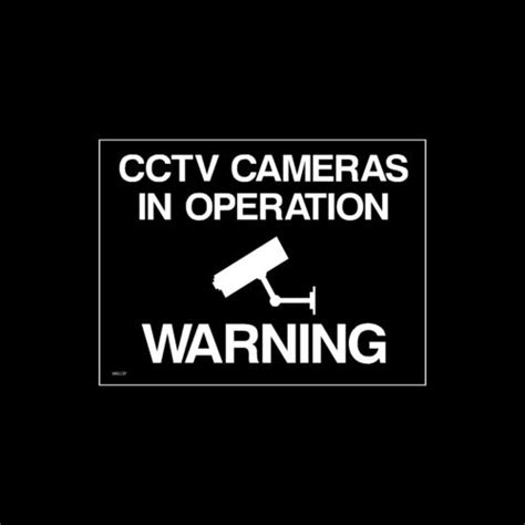Cctv Window Sticker Sign 75mm X 100mm A7 Security Camera