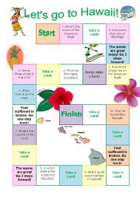 My traveling family, however, does things a little this post contains references to products from one or more of our advertisers. Hawaii board game - ESL worksheet by bytheseaside