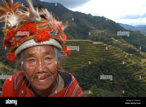 Women Of The Ifugao Tribe Rice Terraces View Point Banaue Northern