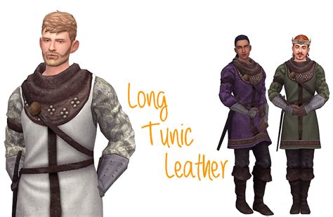 Zxta Medieval Long Tunic Leather The Sims 4 Create A Sim Curseforge
