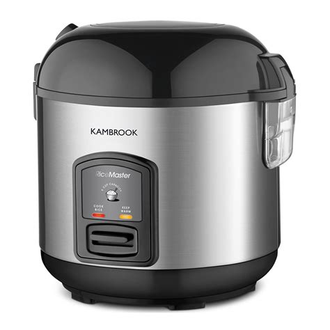 This rice cooker includes an all stainless steel cooking pot which can damage your rice without imparting any chemicals. Kambrook KRC405BSS Stainless-Steel Rice Cooker and Steamer ...