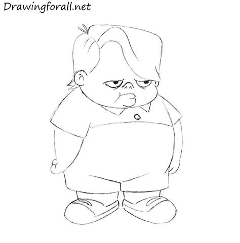 How to Draw Louie Anderson | Drawingforall.net Drawing of paints and pencil.