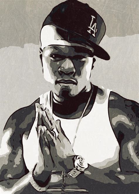 50 Cent Artwork Painting By New Art