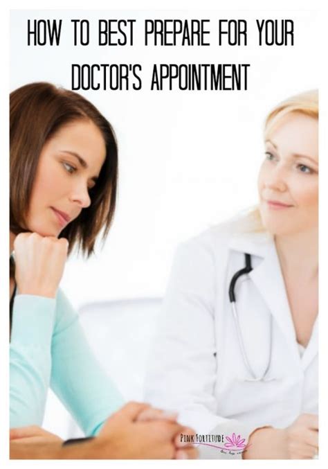 How To Best Prepare For Your Doctors Appointment Pink Fortitude Llc