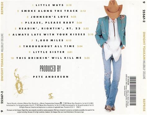 Carátula Trasera De Dwight Yoakam Hillbilly Deluxe Portada