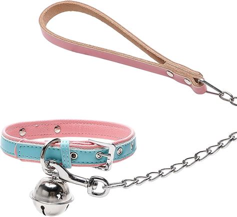 Sex Slave Collar And Leash Bells Dog Collar Fetish Adult Toys For