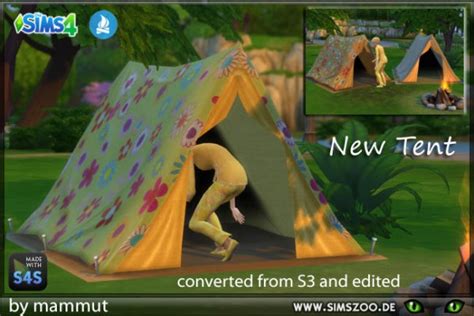 Blackys Sims 4 Zoo Hippie Tent By Mammut • Sims 4 Downloads