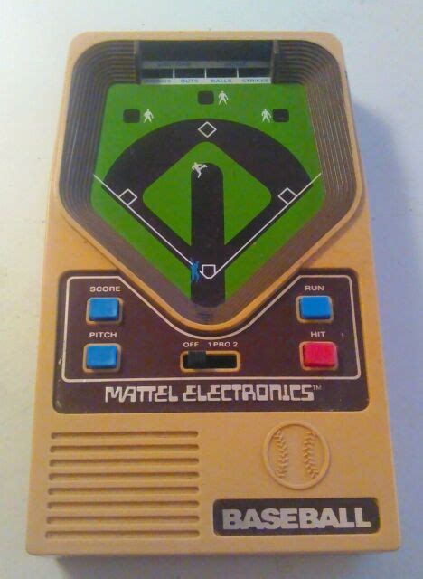 Mattel Electronics Vintage Baseball 1978 Handheld Tested Working Game