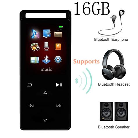 high quality mp4 player bluetooth 16g lossless hifi sound music video player touch key 1 8 inch