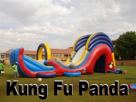 Kung Fu Panda Slide Inflatable A Warrior Water Slide Jumping Castle