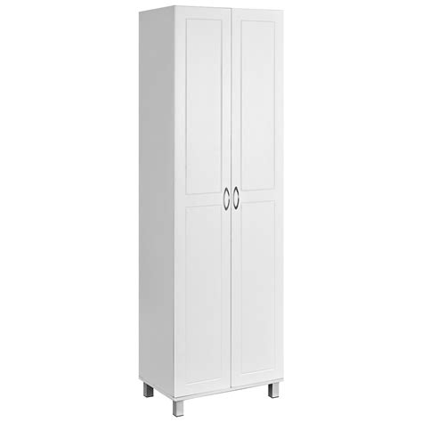 Gymax 2 Door Tall Storage Cabinet Kitchen Pantry Cupboard Organizer