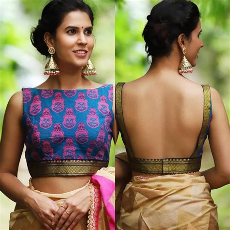 trendy sleeveless blouse sleeveless blouse designs saree blouse designs latest sexy blouse