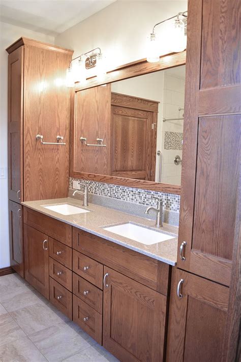 After you've done that, you should take an inventory of your storage needs, the kind of things you store such as cleaners, makeup, towels, and linens and then determine the kind of. Vanities & Linen Cabinets in 2020 (With images) | Linen cabinet, Master bathroom vanity, Vanity
