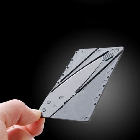 Folding Thin Cardsharp Knife Razor Sharp Wallet Credit Card Survival