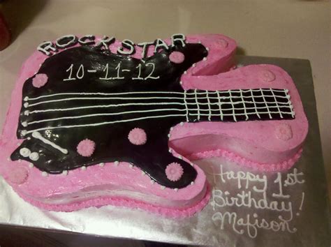Rock Star Guitar Cake By Missblissbakery On Deviantart