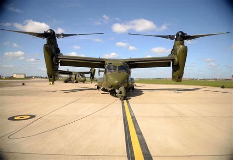 Us Marine Corps Mv 22 Ospreys Provide Support During Presidents Visit