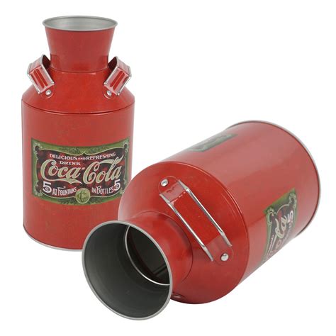 On the lines of 'sharing happiness', coke came up with this concept of sharing cans. Wholesale 8" Coca Cola Tin Can- Red (SKU 2338489) DollarDays