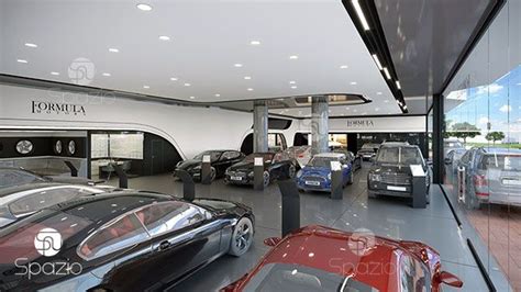 Car showroom design architecture files. Car showroom interior design in Dubai | Spazio