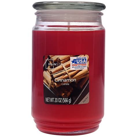 Mainstays Cinnamon Single Wick Jar Candle 20 Oz