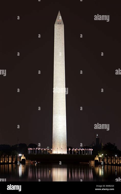 Washington Monument At Night Washington Dc Usa Stock Photo Alamy