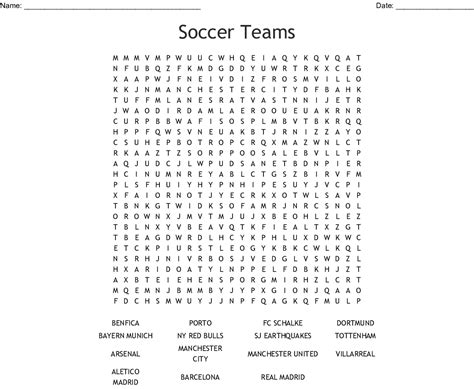 Soccer Word Search Wordmint Word Search Printable