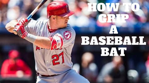 How To Grip A Baseball Bat Youtube