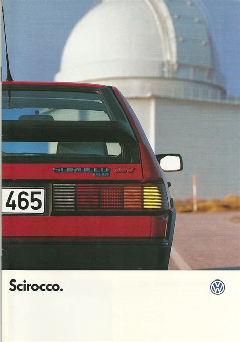 Vw Scirocco Brochure 1987 Hedyelyakim Flickr