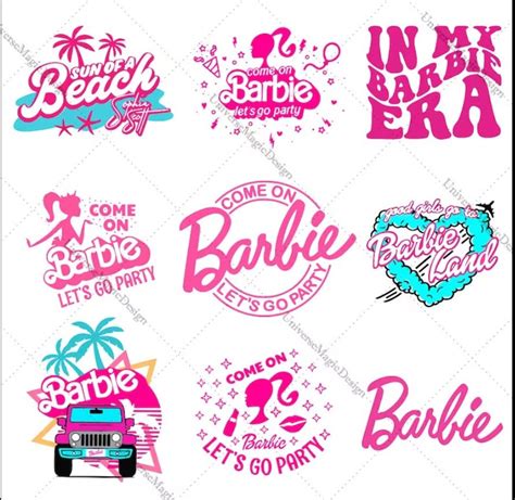 Barbie Svgs And Pngs Bundle Doll Svgs And Pngs Logo Cricut Etsy Australia