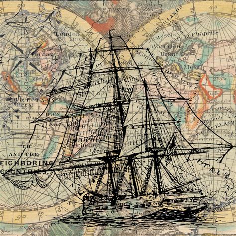 Vintage Maps Sailing Vessel Free Stock Photo Public Domain Pictures