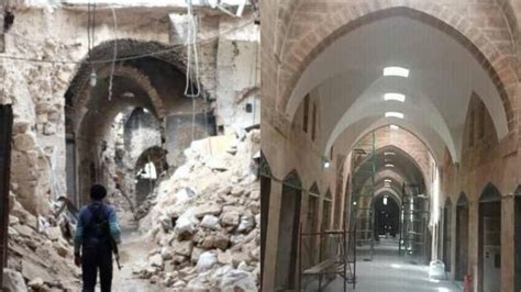 Rebuilding Aleppo Before And After Photos Show Reconstruction Of Key