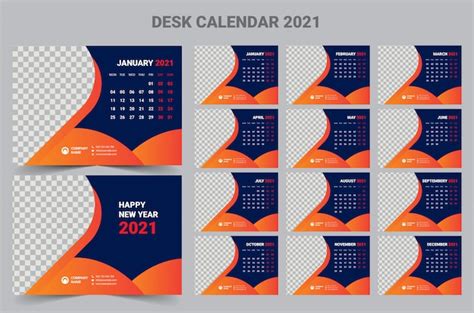Desain Kalender 2021 Keren Kalender Meja 2021 Download 160 Contoh