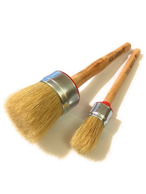 Buy Set Of 1 Inch And 2 Inch European Professional Round Paint Brushes