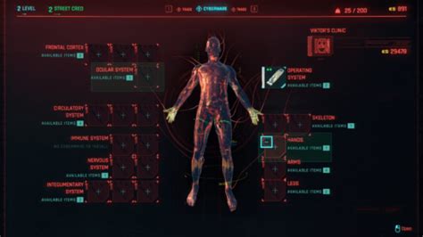 Cyberpunk 2077 Interface In Game Video Game Ui