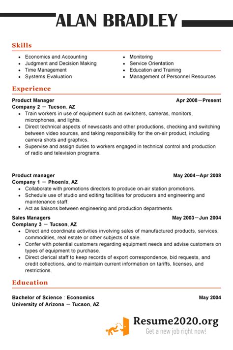 A functional resume template that works for all industries and will emphasize your strengths & work experience. Latest resume format 2020 (+ Templates) ⋆ Resume 2020
