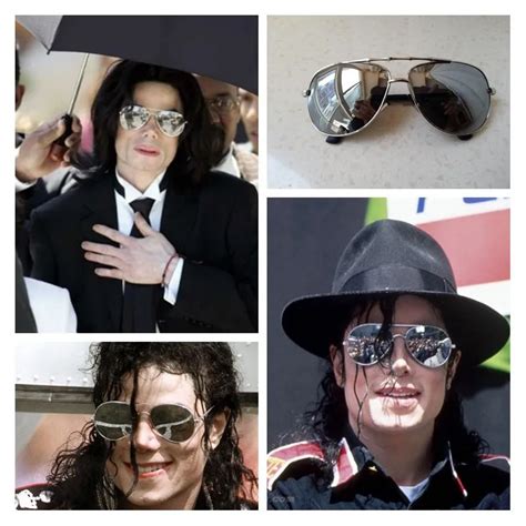 Classic Michael Jackson Cosplay Props Sliver Black Glasses Street