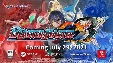 Blaster Master Zero 3 Comes To Switch On July 29th 2021 The