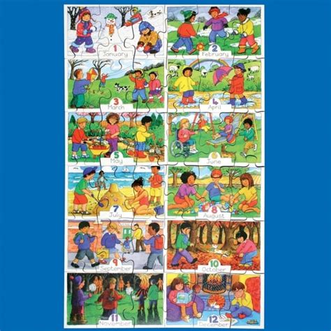 Months Of The Year Jigsaw Puzzle Numeracy From Early Years Resources Uk