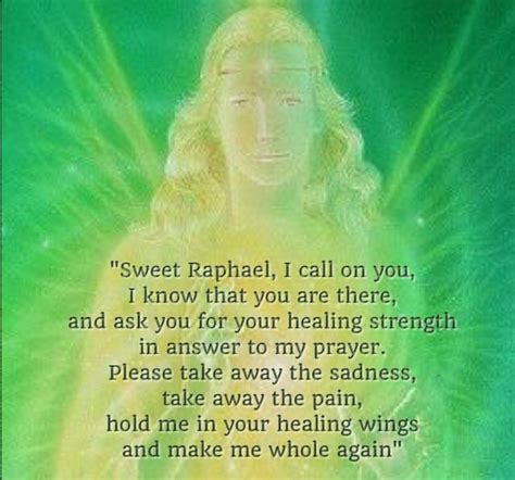 The Ascended Masters Of Light Archangel Raphael Prayer Archangel Prayers Archangel Raphael