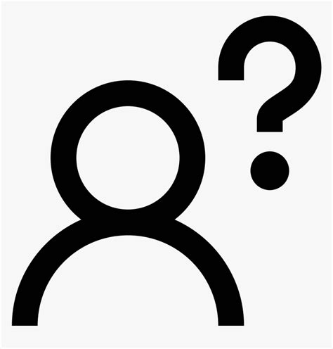 Transparent Man Symbol Png Person Question Mark Icon Png Download