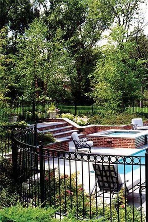 32 Awesome Stylish Pool Fence Design Ideas Backyard Pool Fence