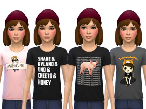 The Sims Resource Snazzy Tee Shirts For Kids
