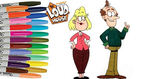 The Loud House Coloring Book Mr And Mrs Loud Lynn Sr Rita Loud