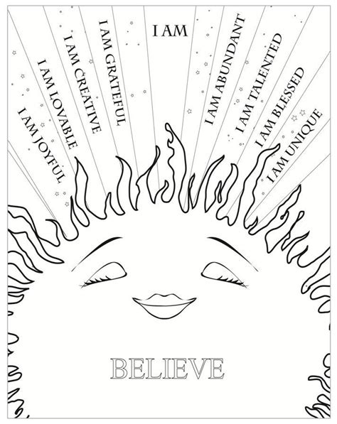 Positive affirmation coloring page instant download pdf. Pin by Fabienne Lee on Books Worth Reading | Pinterest
